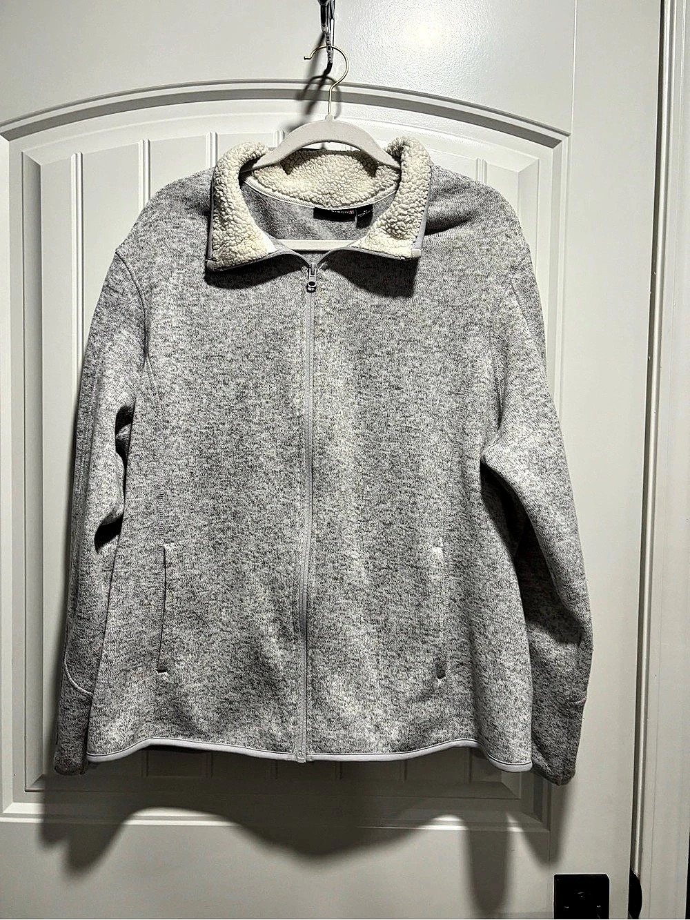 SwissTech Women's Fleece Jacket Gray 3X Like New